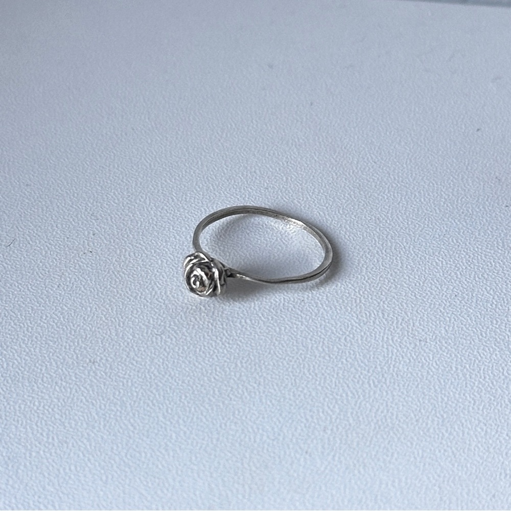 Silver Rose Ring